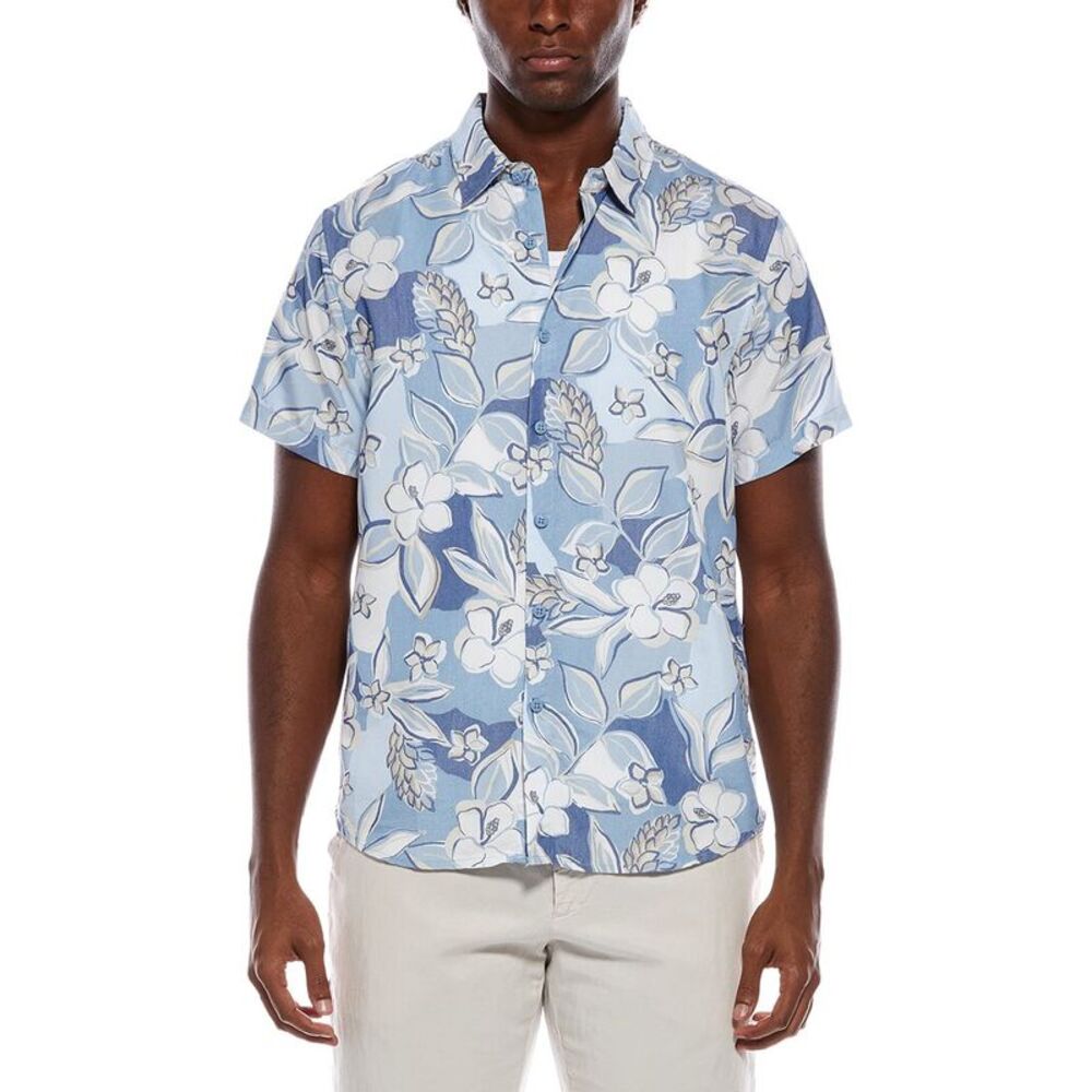 Endless Summer Mens  Woven Shirt, Blue